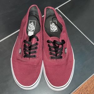 Vans Port Royale Maroon Burgundy Men's Size 10.5 Women’s 12 Canvas Off the Wall